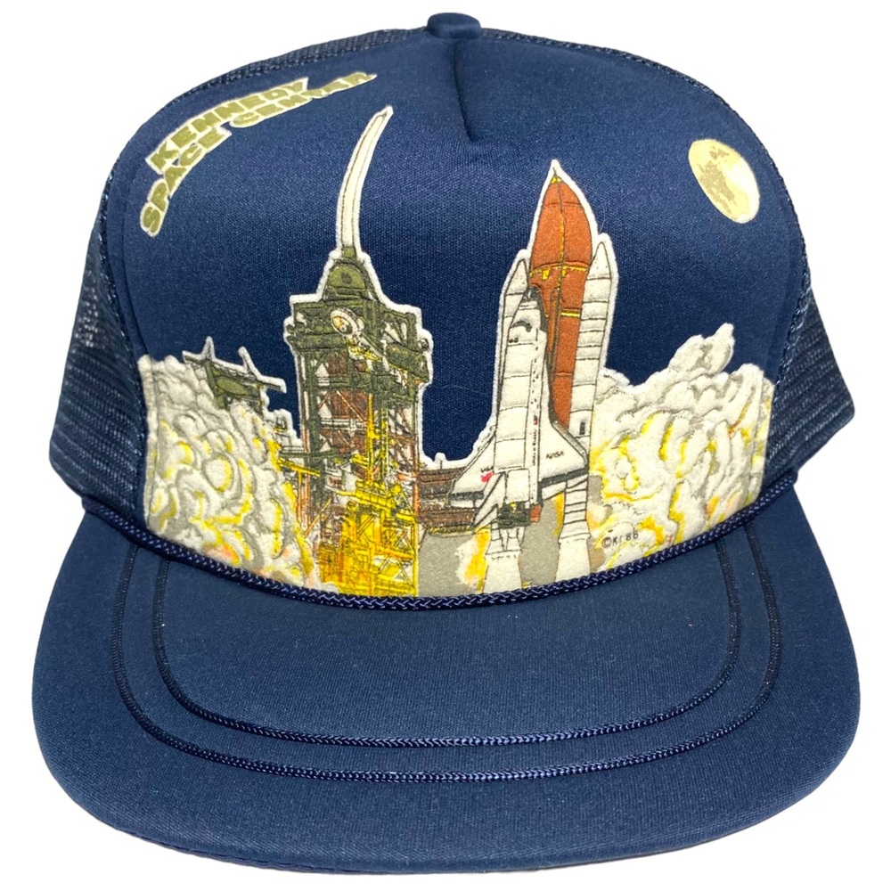 VINTAGE KENNEDY SPACE CENTER TRUCKER HAT